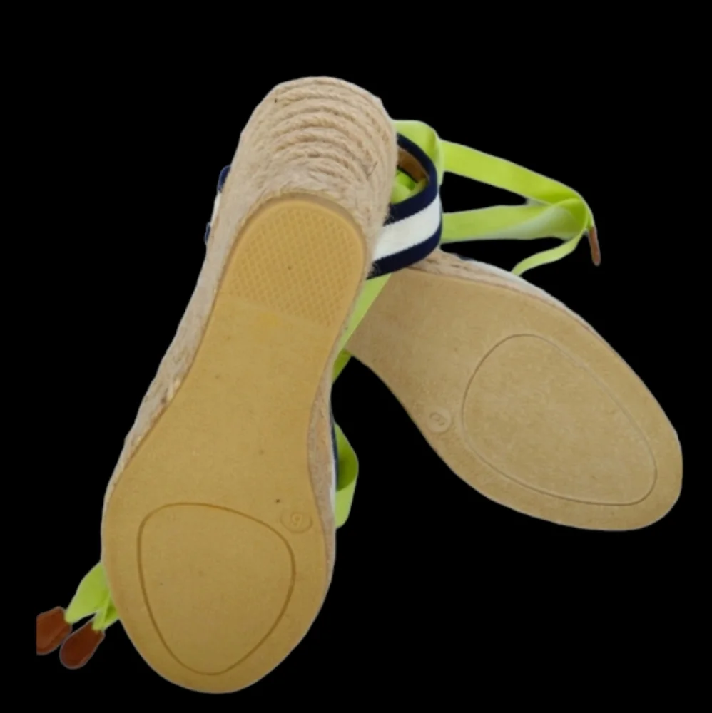 J Crew Lace Up Espadrille Wedges